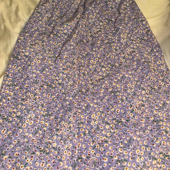 Purple Floral Skirt - Picture 3 of 3